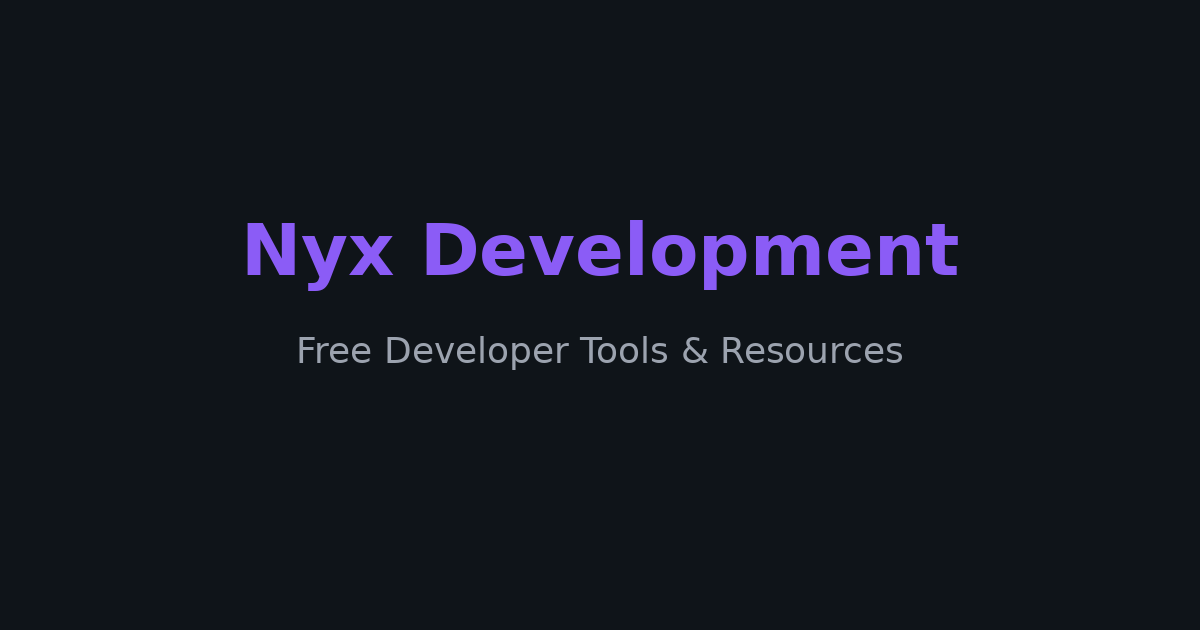 Nyx Development - Main product screenshot demonstrating key features and user interface