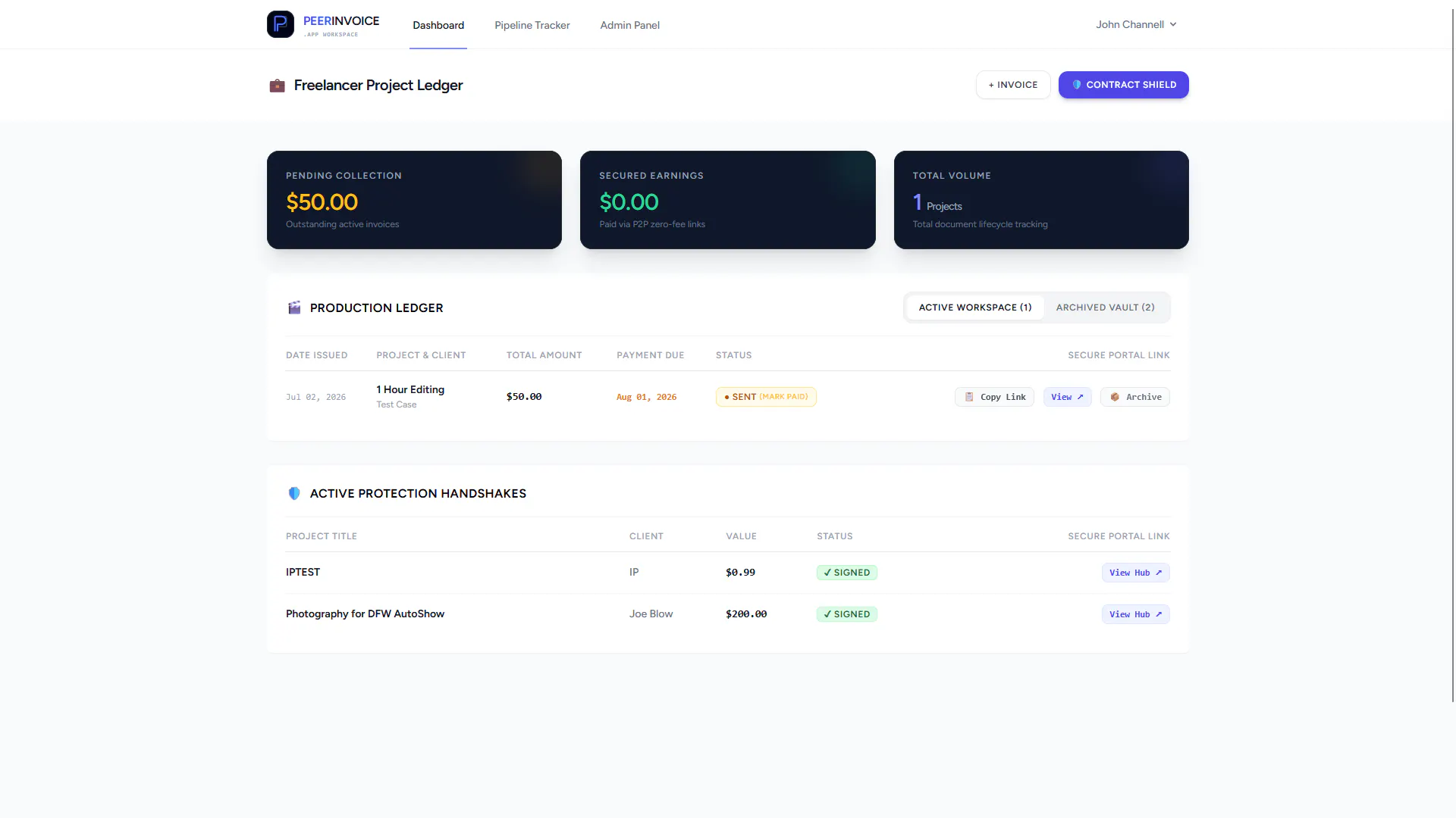 Peer Invoice gallery image