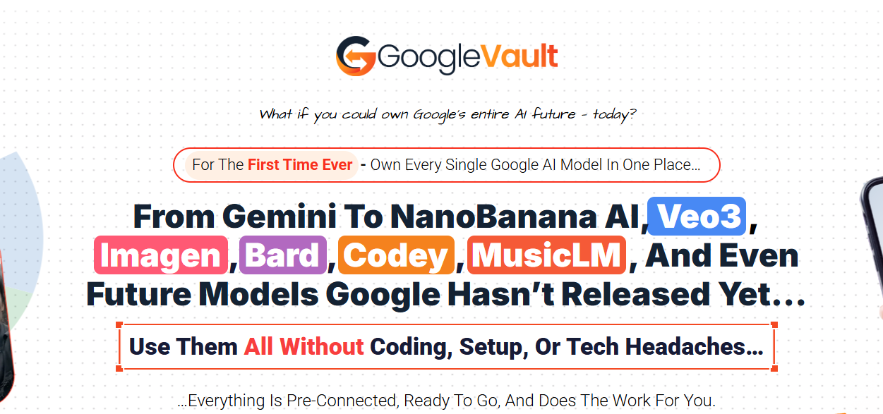 GoogleVault - Main product screenshot demonstrating key features and user interface