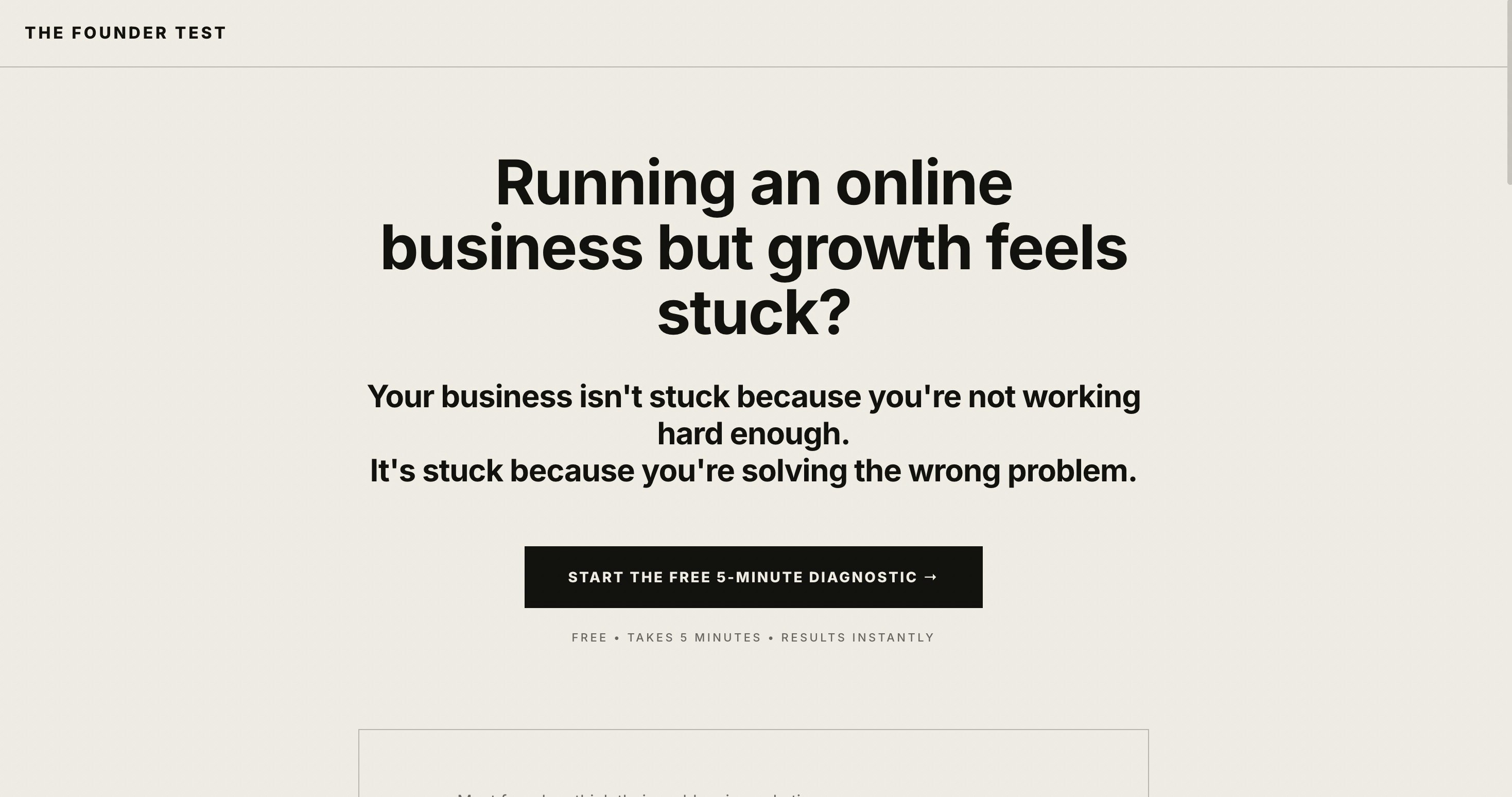 The Founder Test - Product Hunt launch logo and brand identity