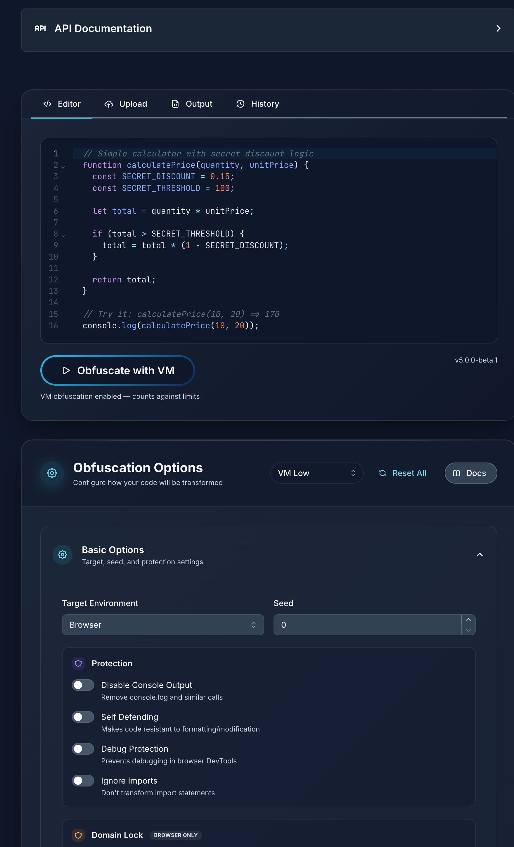 JavaScript Obfuscator Pro screenshot 2