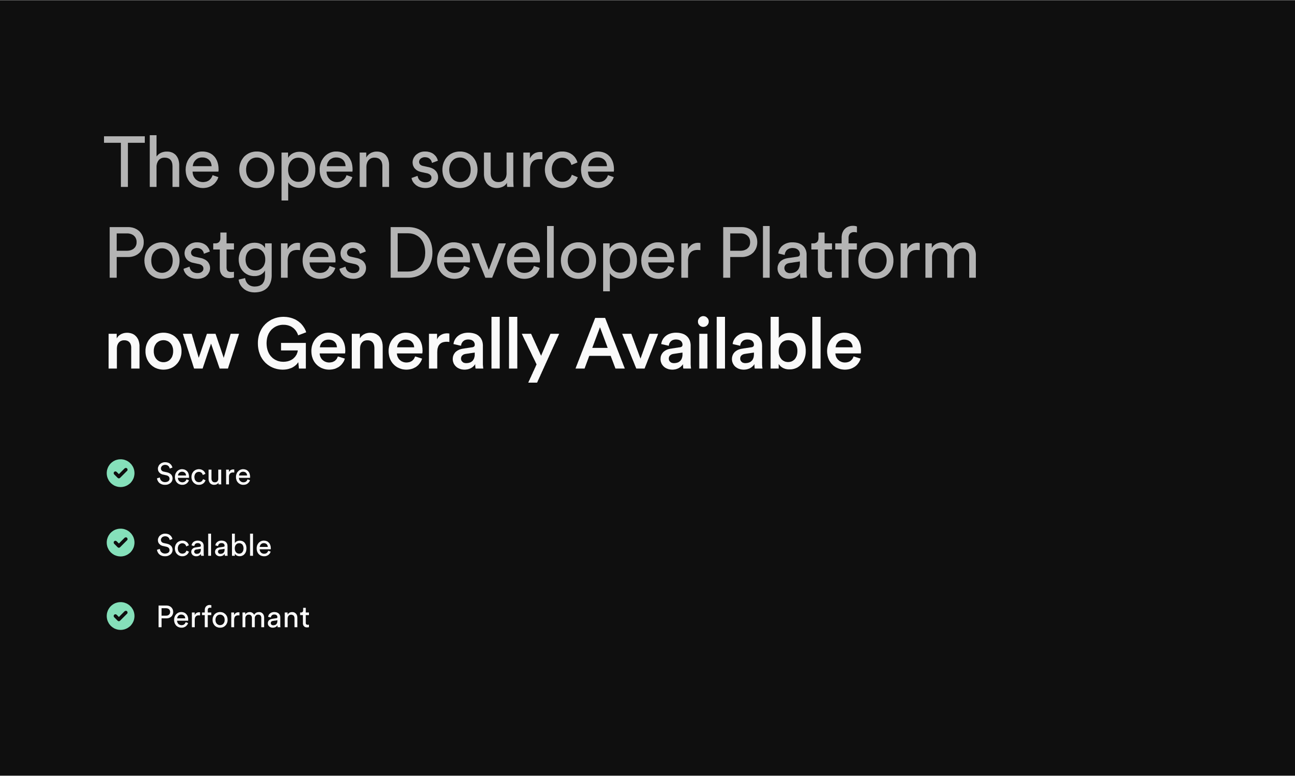 Supabase - Postgres 개발자 플랫폼은 일반적으로 사용할 수 있습니다 미디어 2