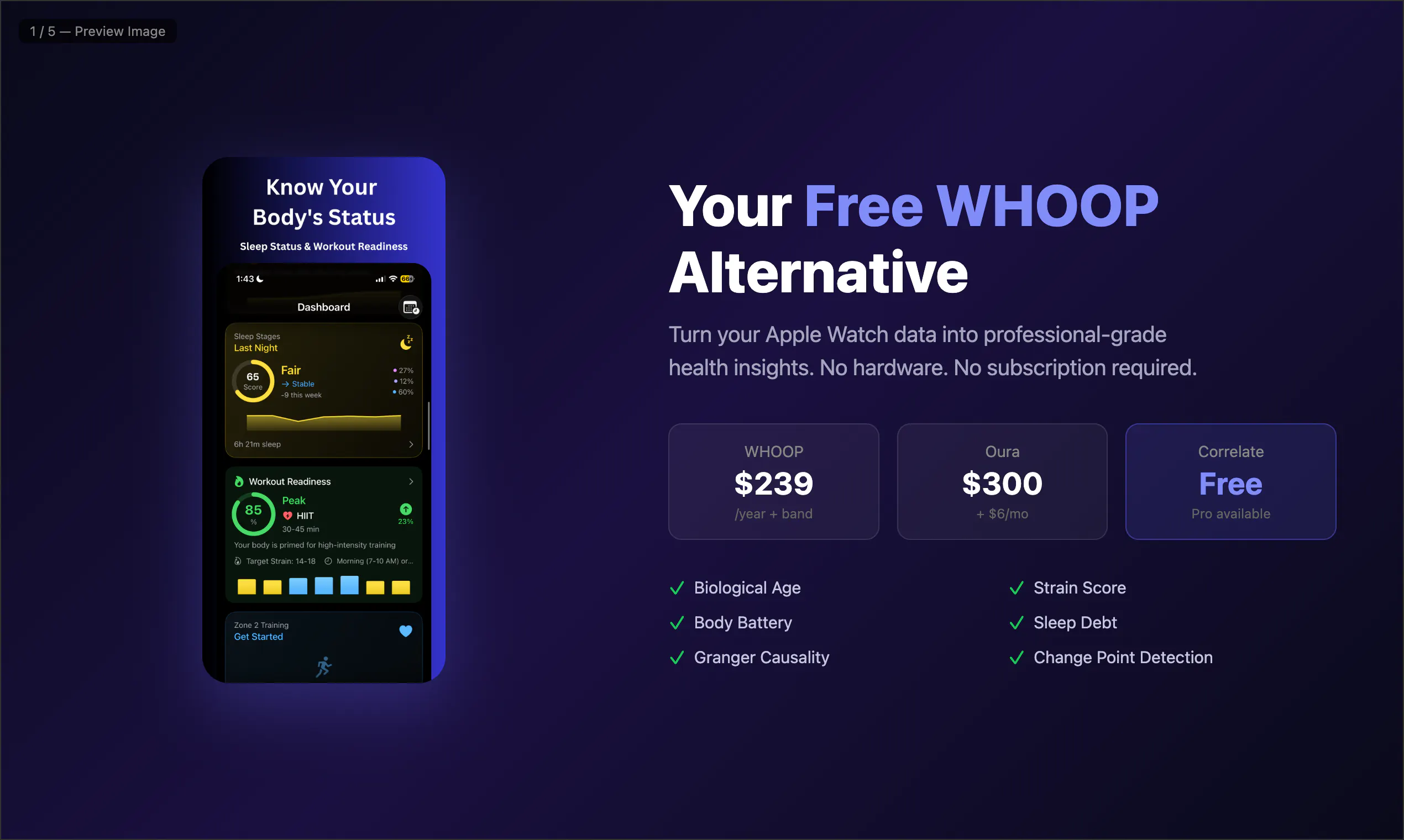Correlate - Health Insights product banner
