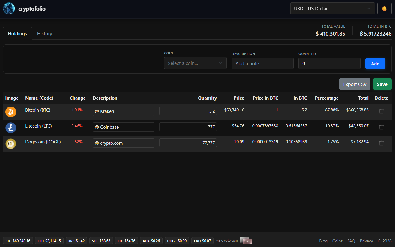 cryptofolio gallery image