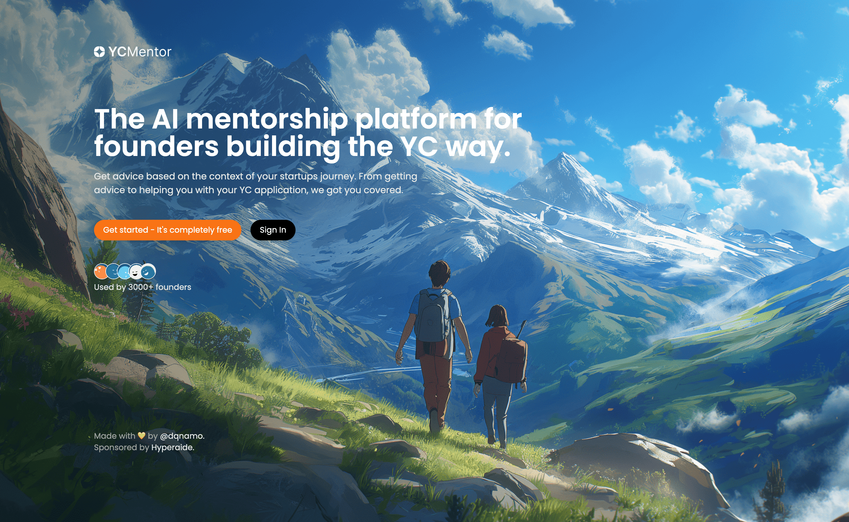 YC Mentor 2.0 - Piattaforma di tutoraggio startup gamified con conoscenza YC media 1