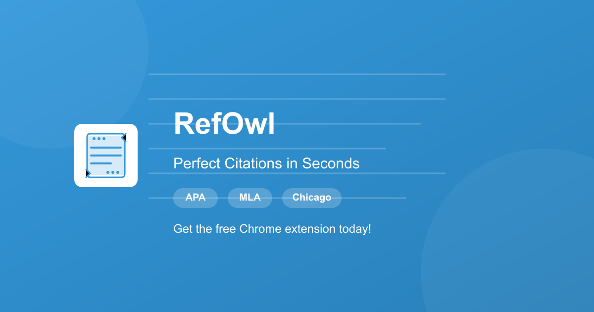 RefOwl - Effortless Citation Tool gallery image