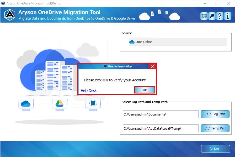 Media Alat Migrasi Aryson OneDrive 3
