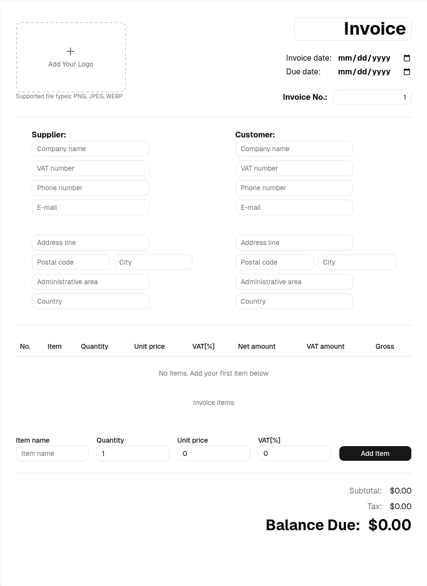 InvoiceGenerator24.com gallery image