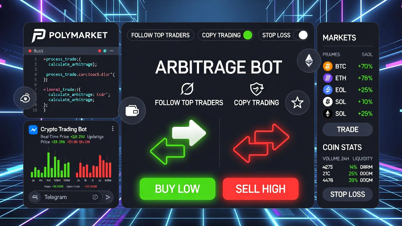 Polymarket Trading Tools – Telegram Bots logo