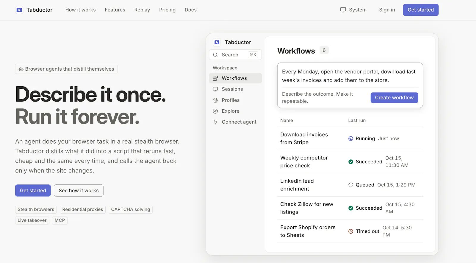 Tabductor screenshot 1