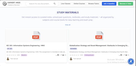 Expert Hive Tutors Website gallery image