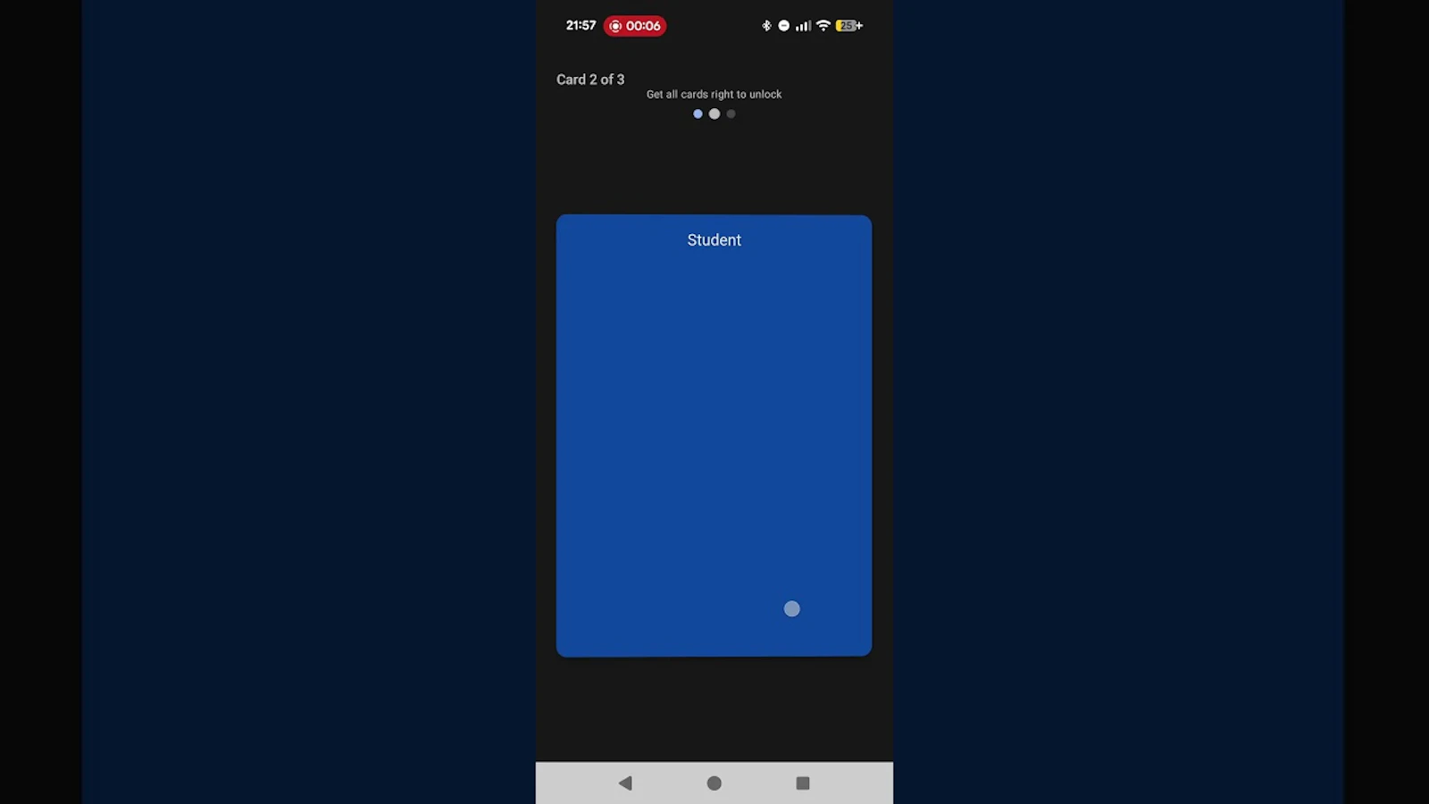 CardGate: Block apps behind a quiz screenshot 1 (video preview)