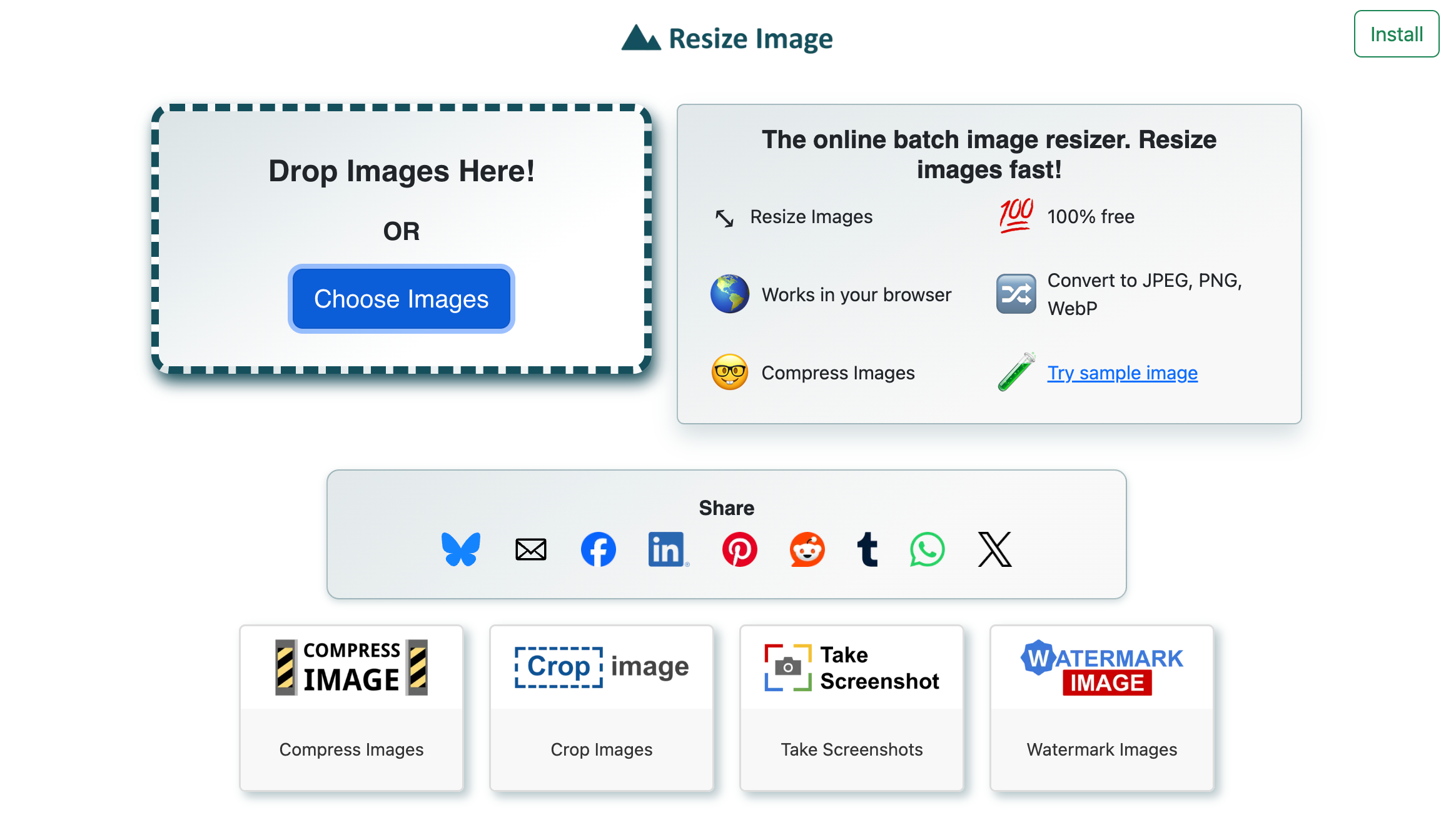 Resize Image gallery image