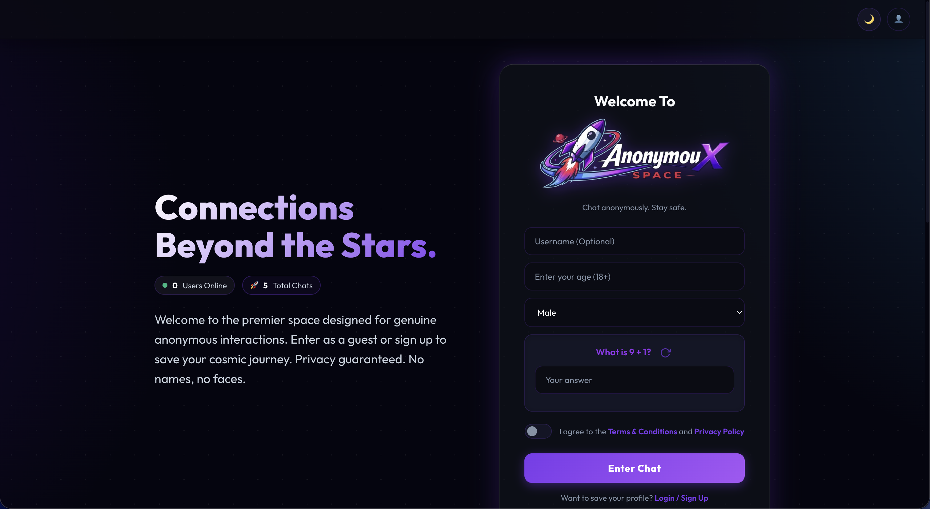 AnonymouX Space — Anonymous Chat gallery image