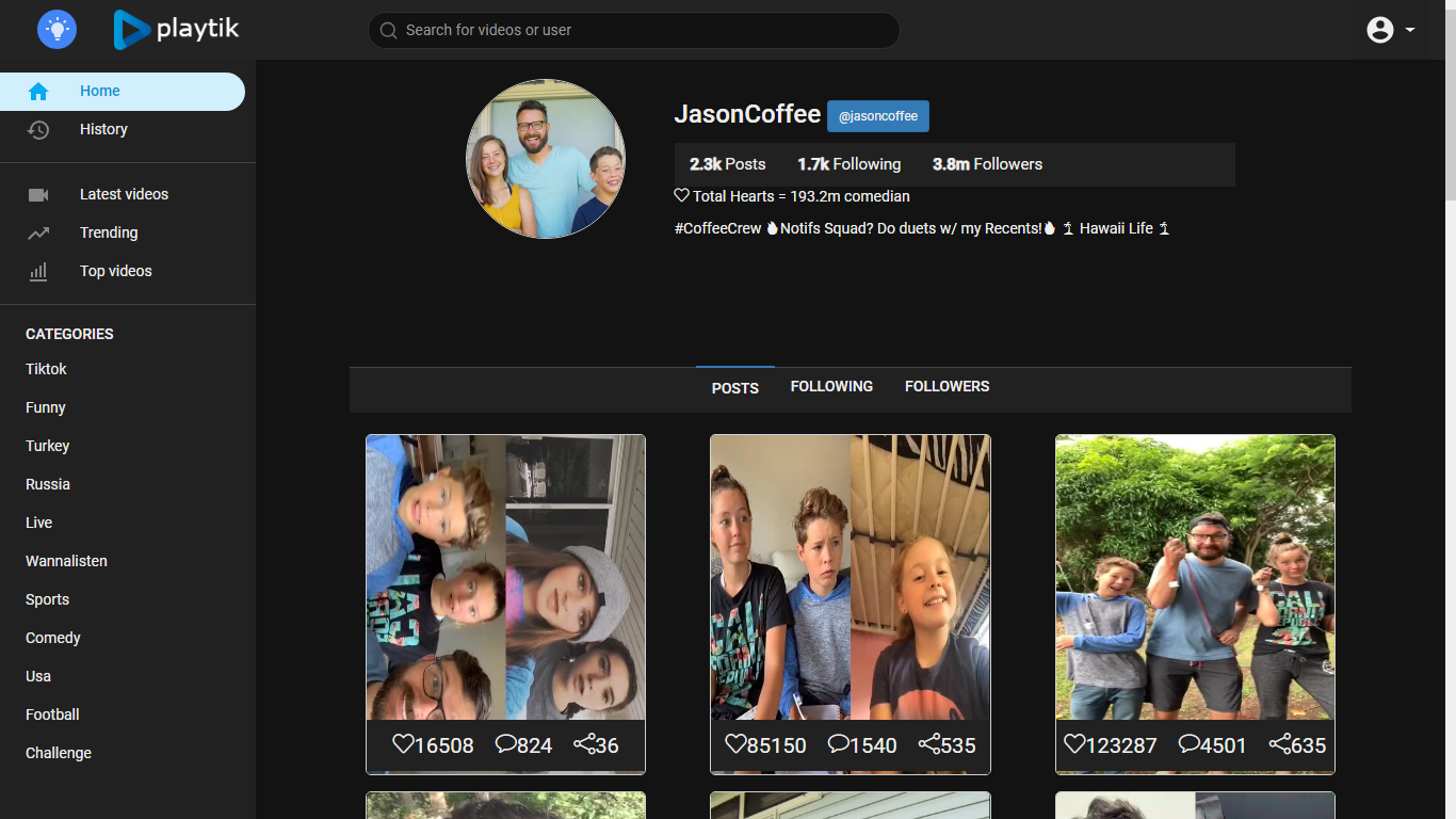 Tiktok viewer on web | Playtik.com gallery image