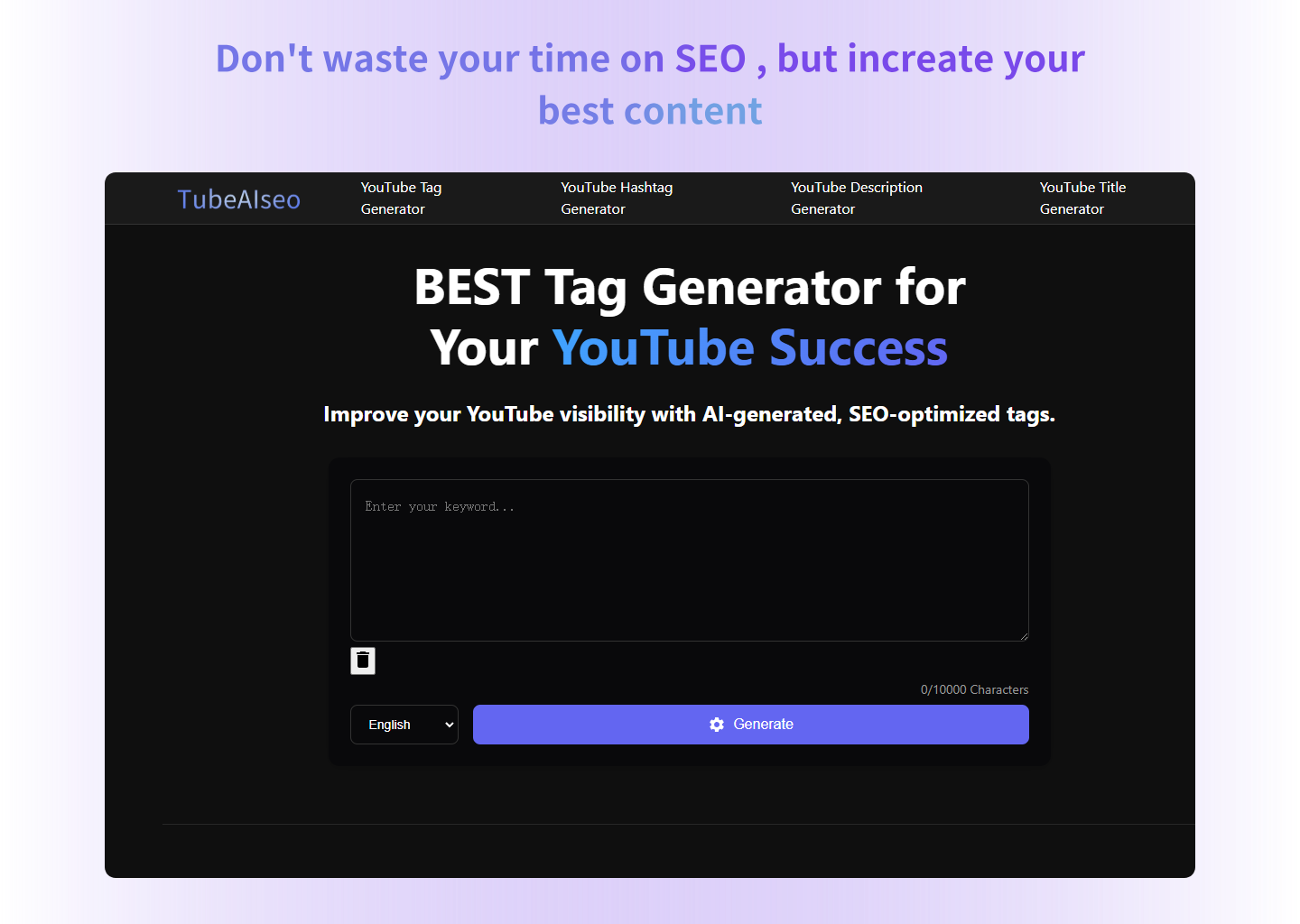 وسائط Pubeaise - عزز وجهات نظرك على YouTube مع مولد SEO AI! 1
