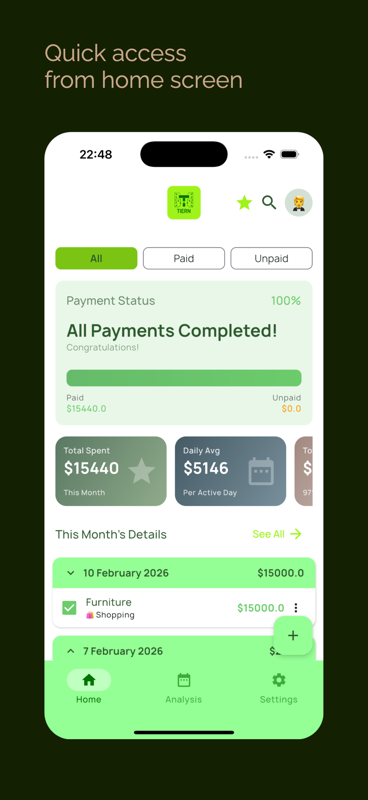 Tiern - Screenshot 4 showing product features and functionality