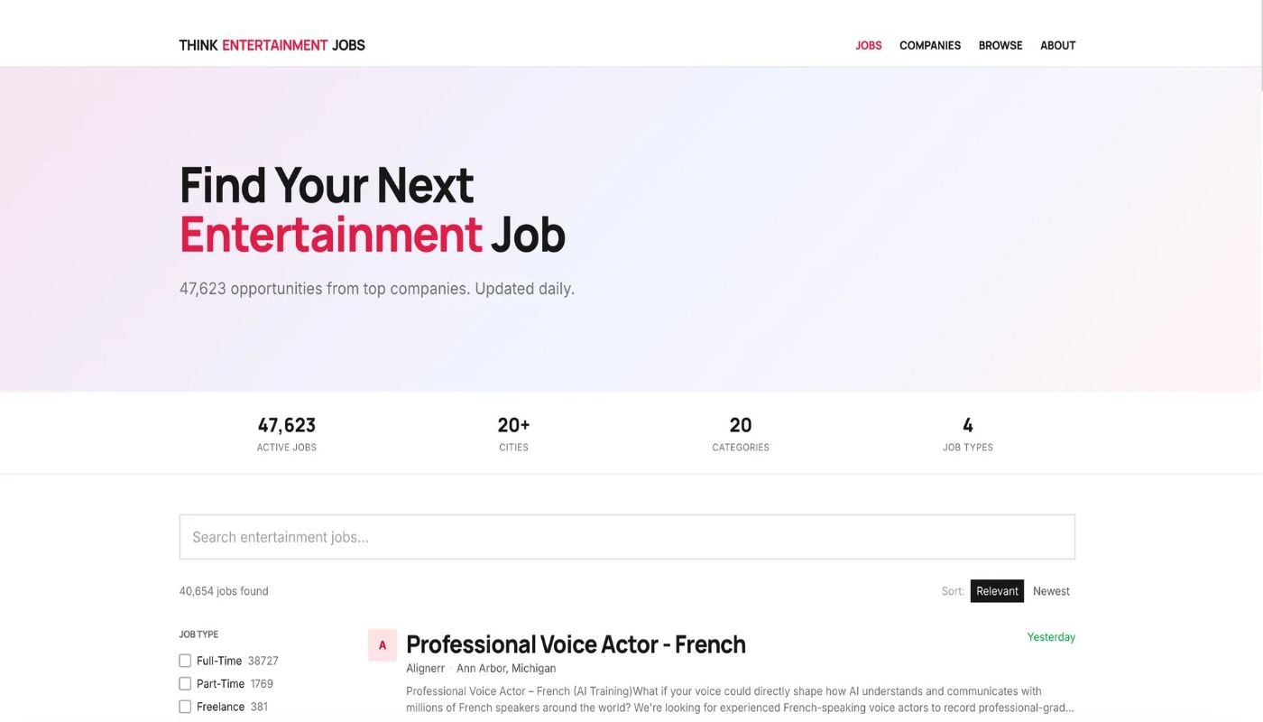 Think Entertainment Jobs gallery image