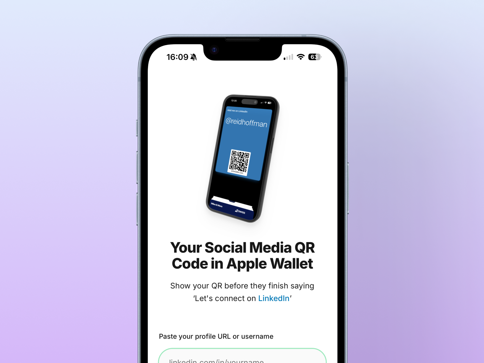 LinkedIn QR to Wallet gallery image