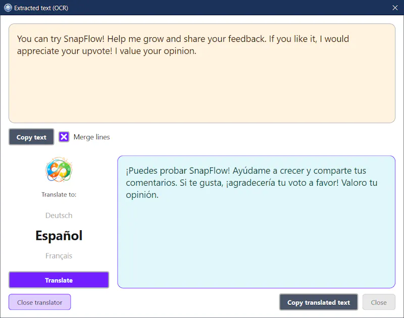SnapFlow screenshot 6
