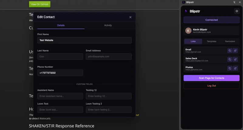 Blipstr screenshot 2