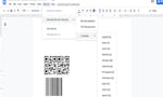 Barcode QR Code Generator for Google Doc image