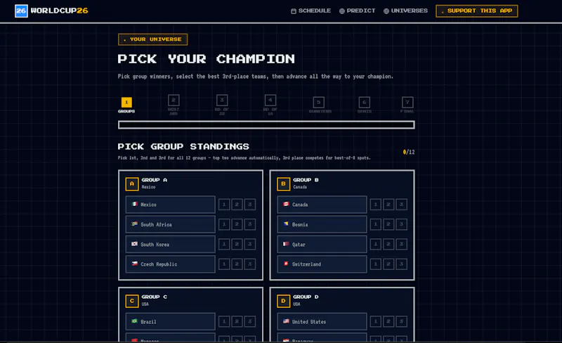 World Cup 2026 Predictor screenshot 3