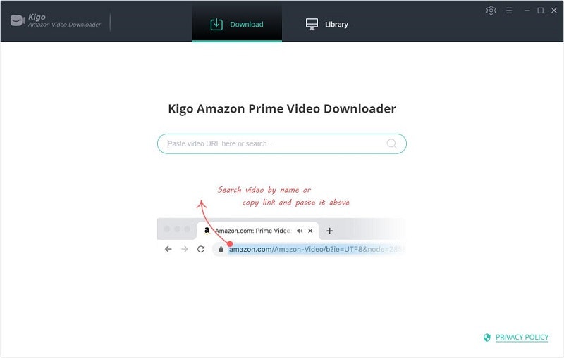 Descargador de video Kigo Amazon media 1