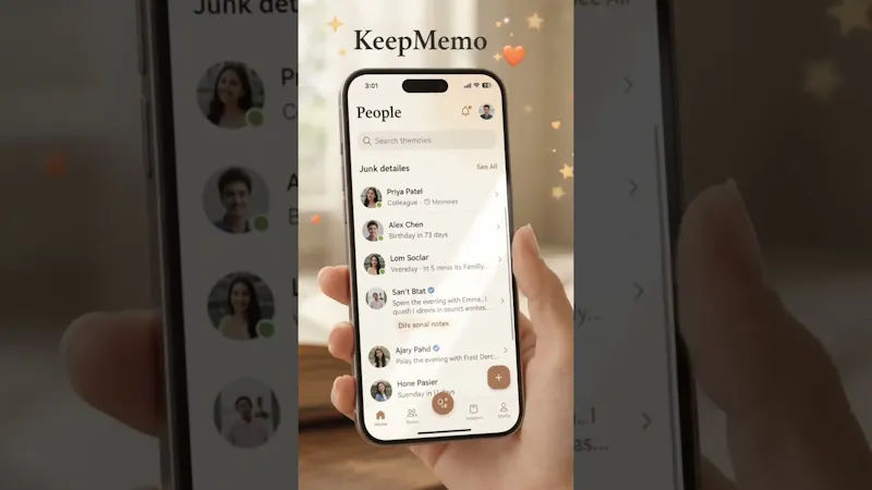 KeepMemo: memory note journal screenshot 1 (video preview)