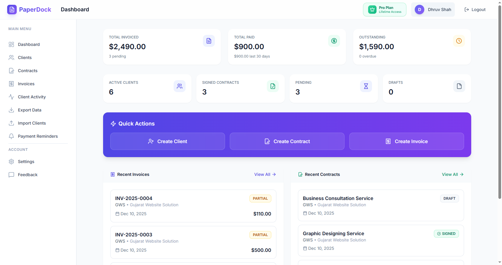 PaperDock - Main product screenshot demonstrating key features and user interface