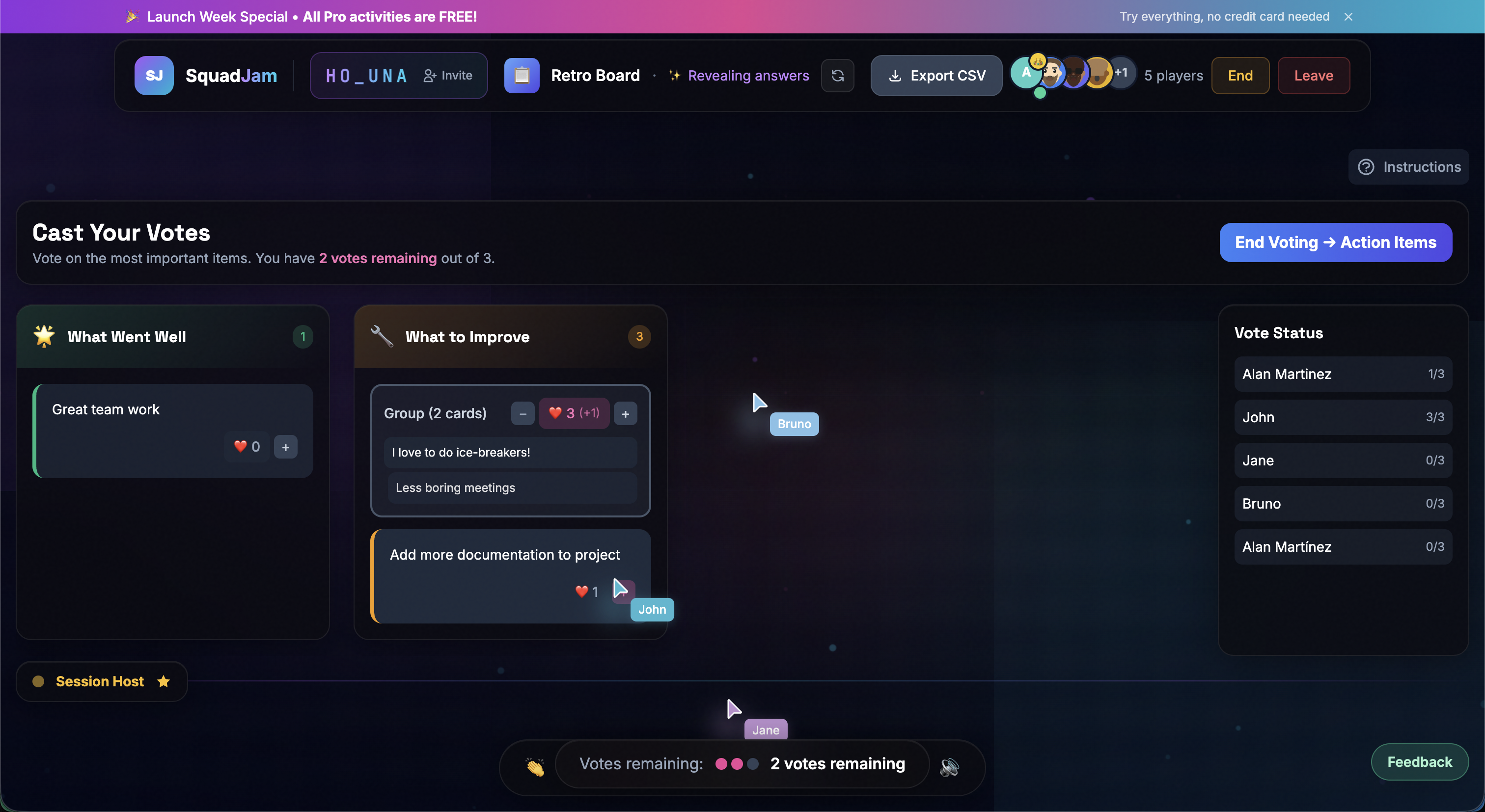 SquadJam - Screenshot 3 showing product features and functionality