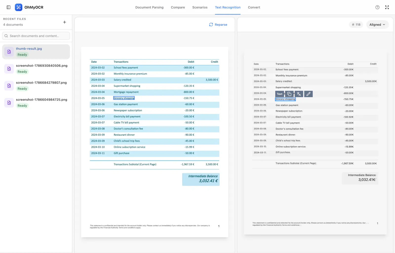 OhMyOCR screenshot 3