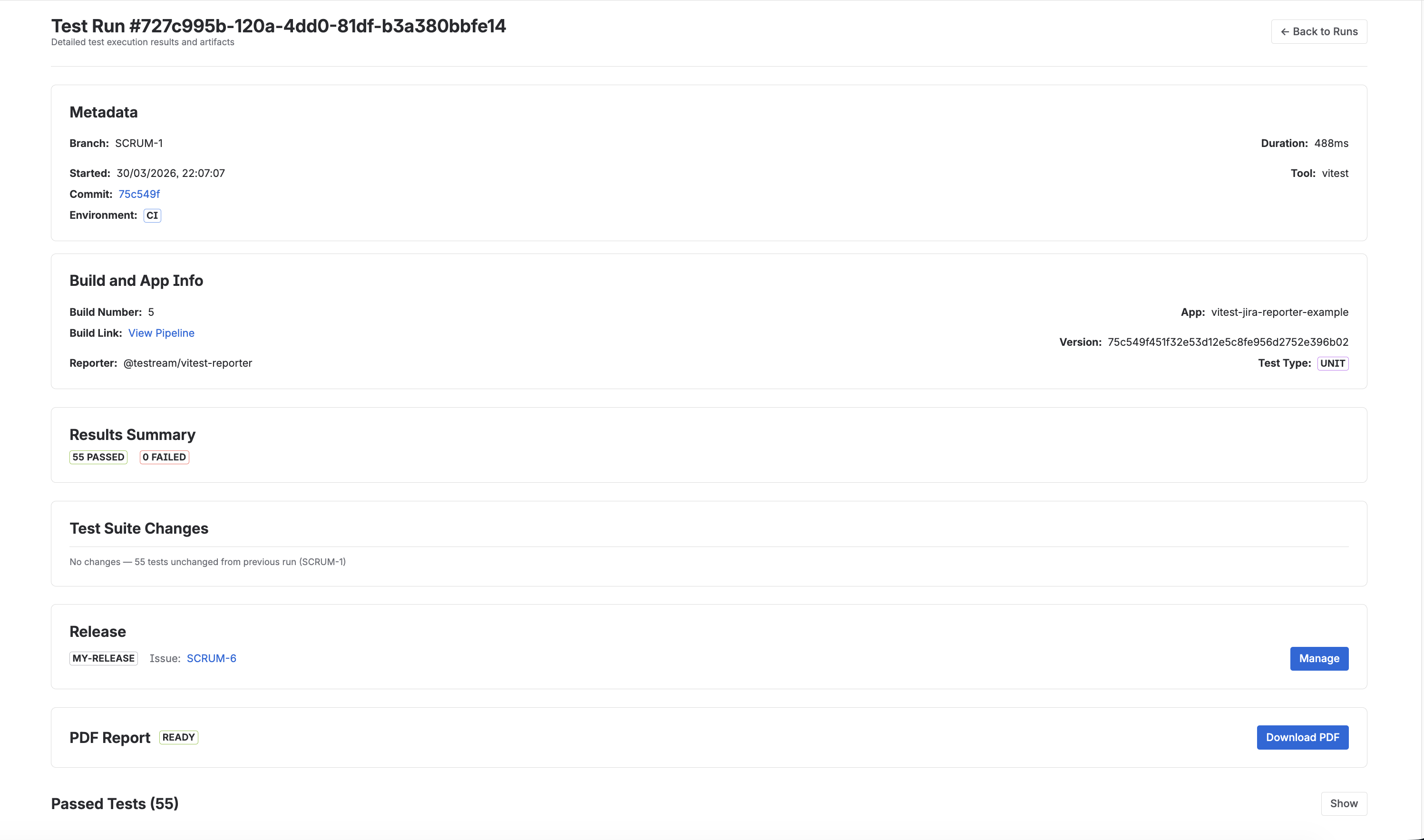 Testream gallery image