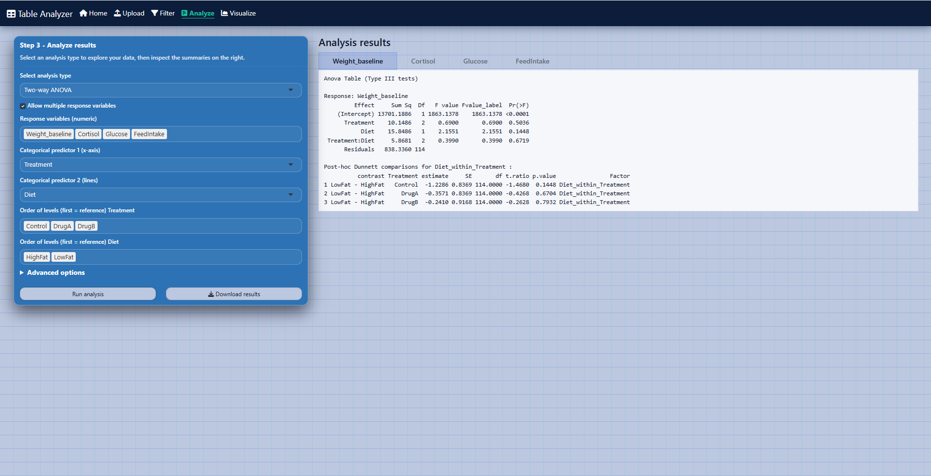 Table Analyzer gallery image
