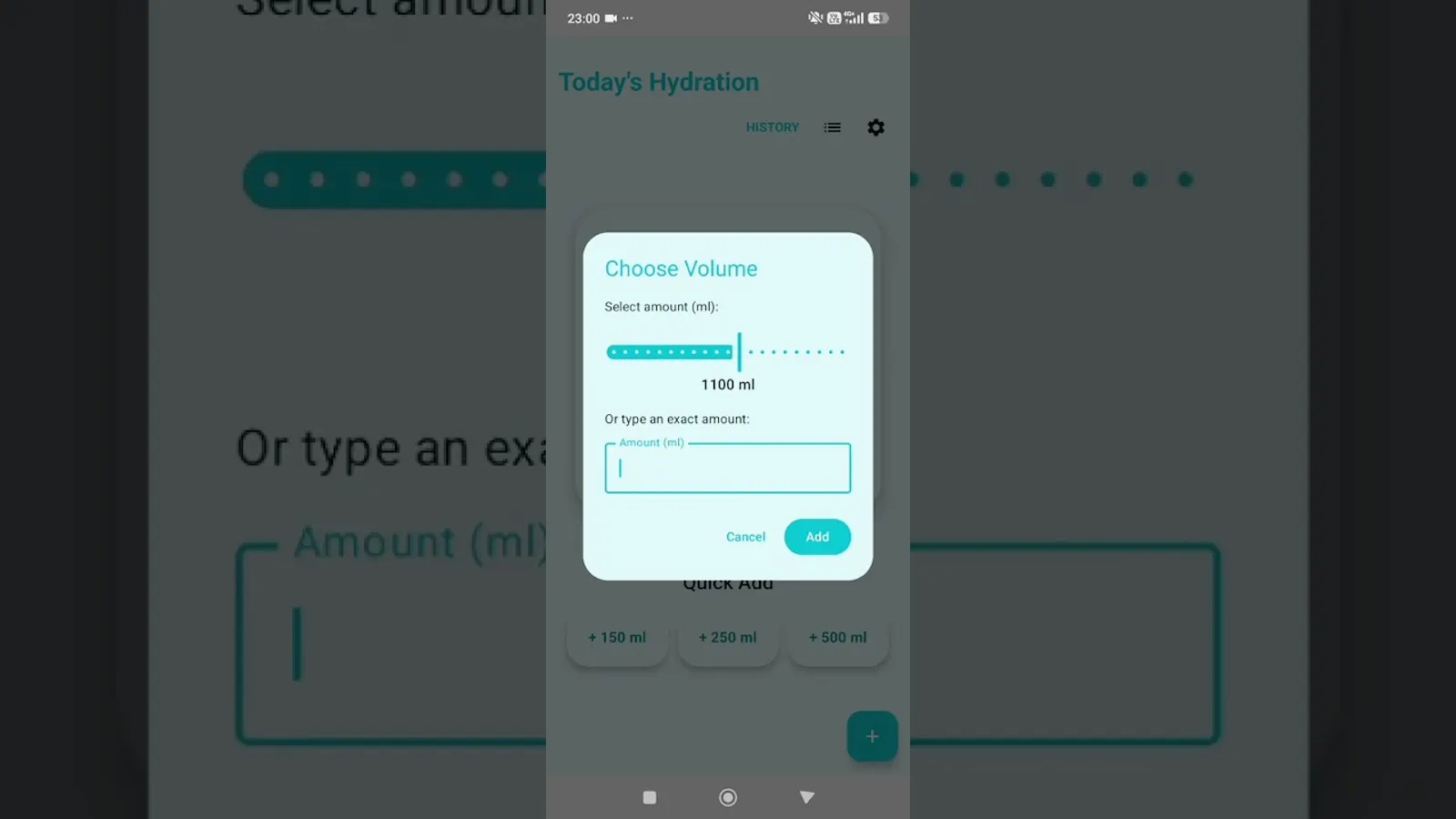 Oasis Daily Hydration Tracker screenshot 1 (video preview)