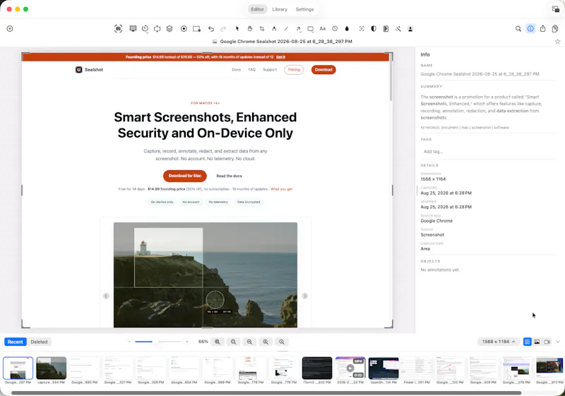 Sealshot screenshot 2