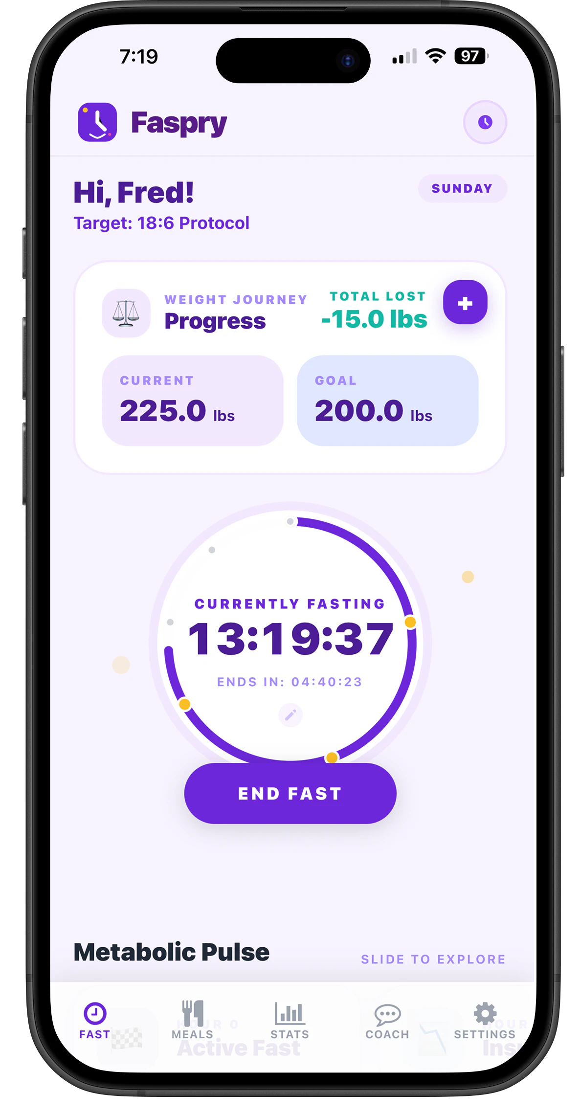 Faspry: Fasting, Recipes, & Wellness 截图 2