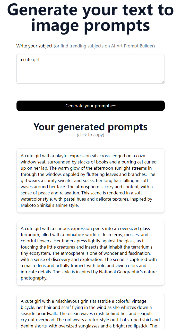 AI Prompt Generator gallery image
