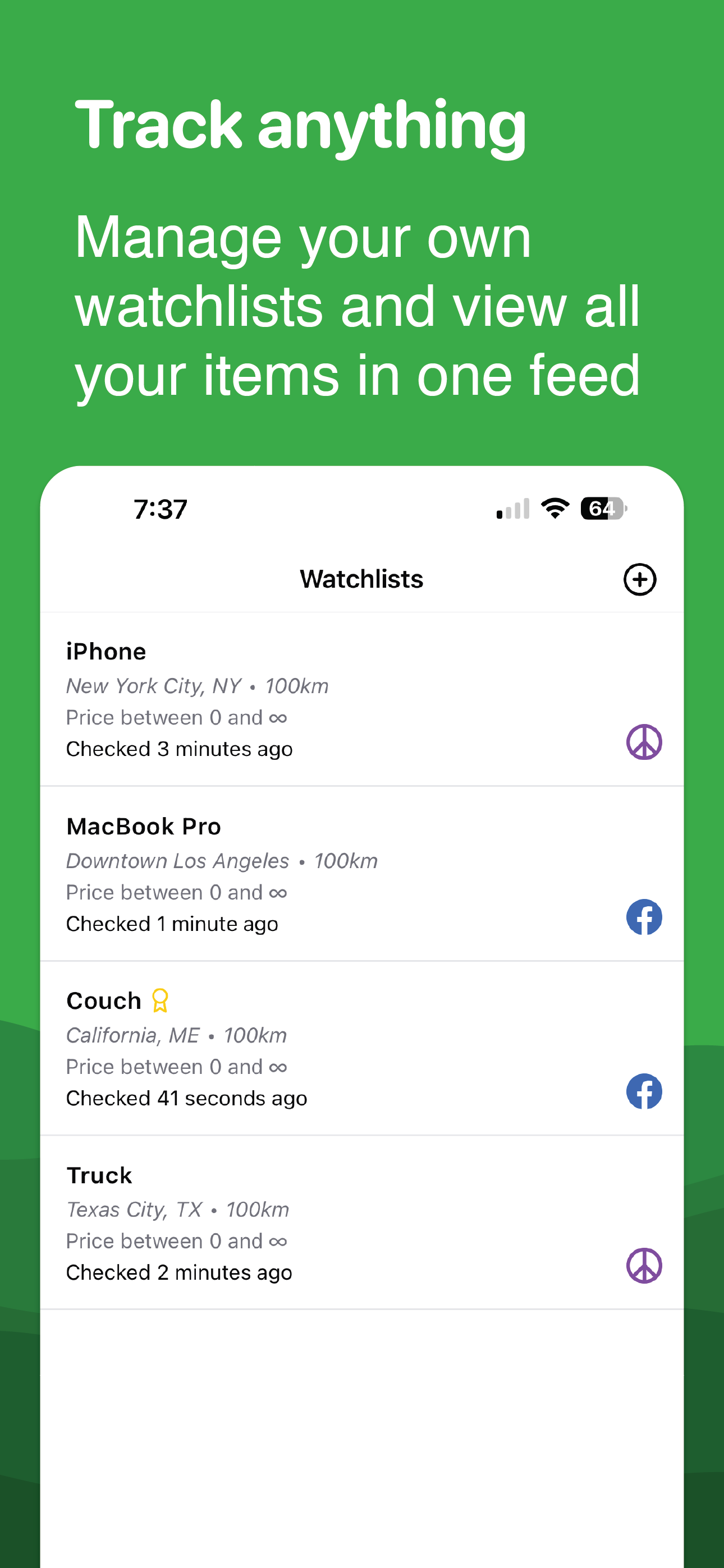 Mídia 4 de Flipify: alertas do mercado do Facebook