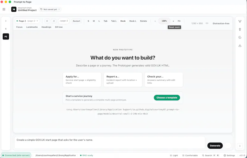 Prompt to Page screenshot 3