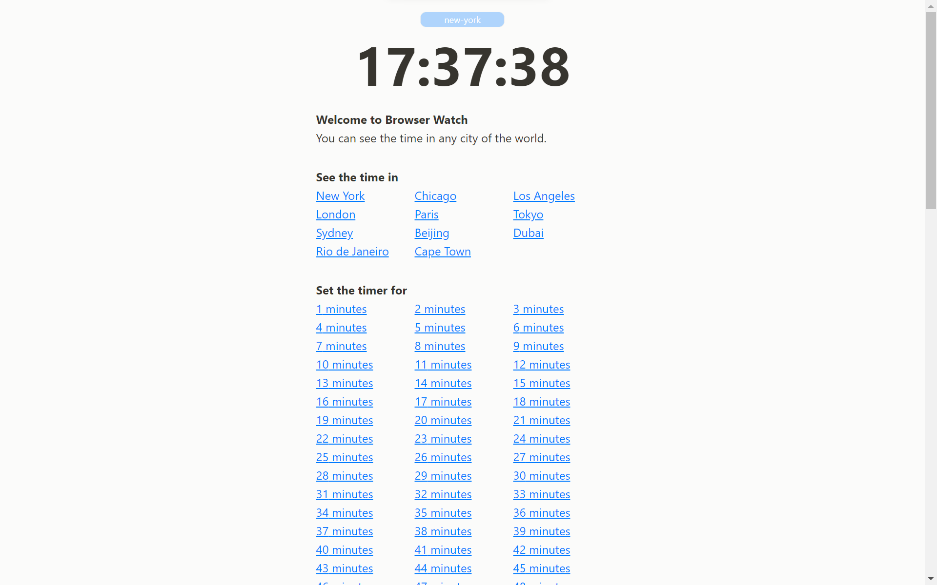 browser.watch - Minimalistischer Timer in Ihrem Browser. Medien 3