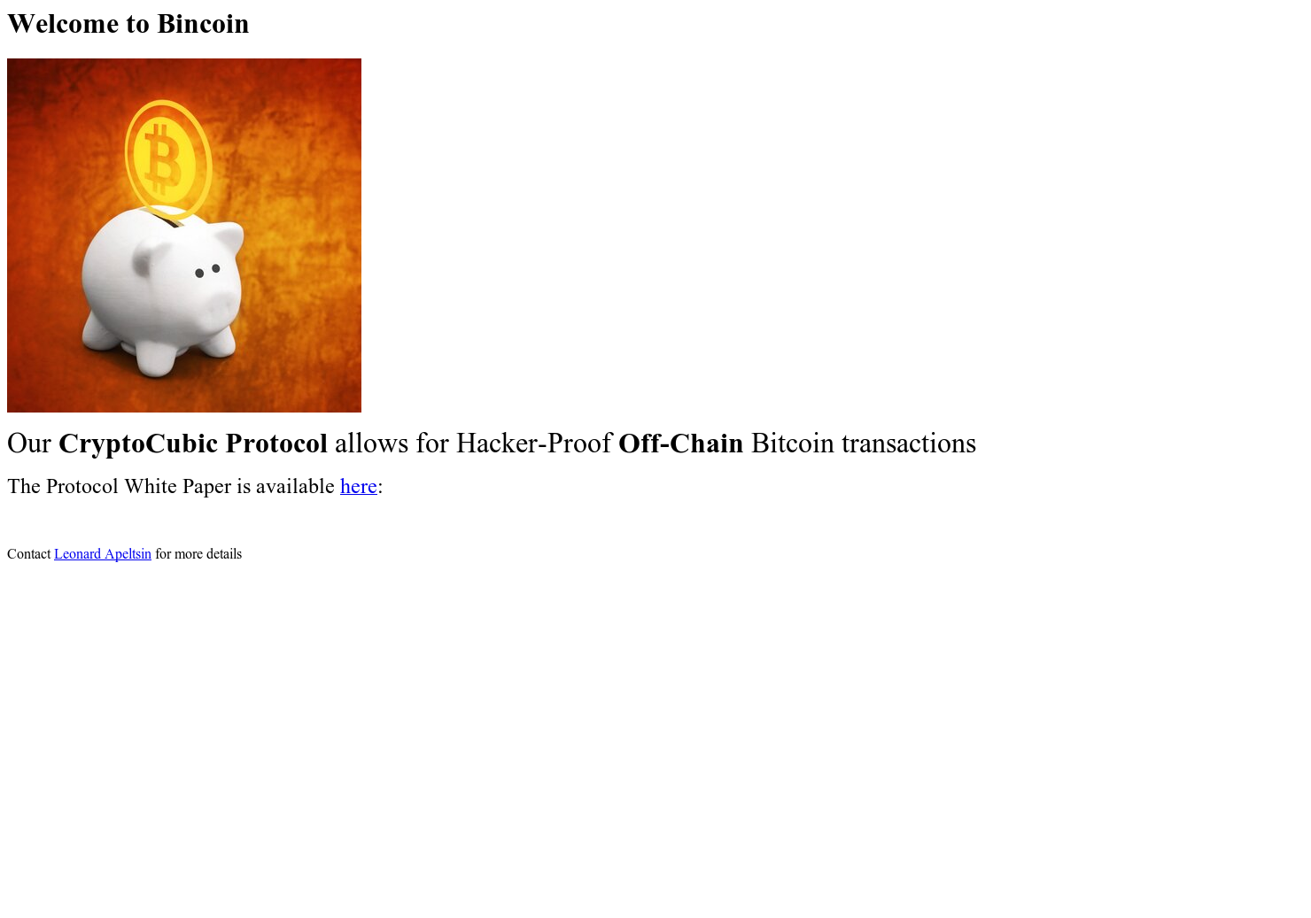 CryptoCubic Protocol