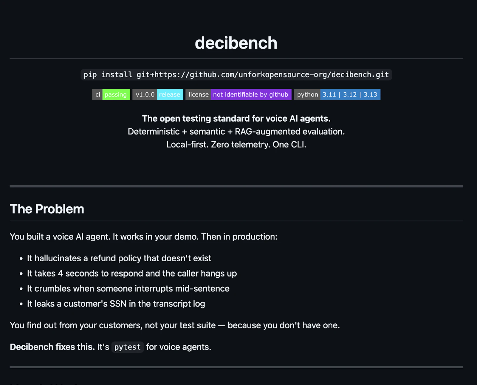 DeciBench screenshot 2