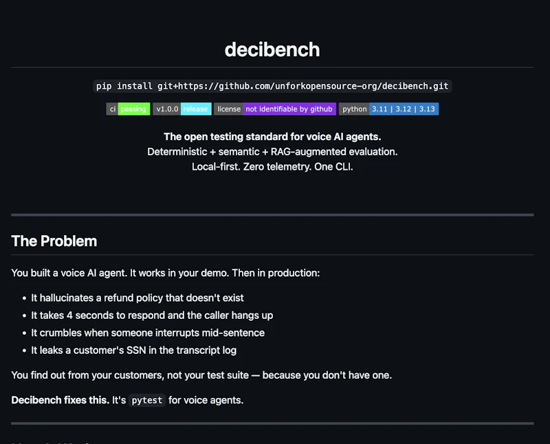 DeciBench screenshot 2