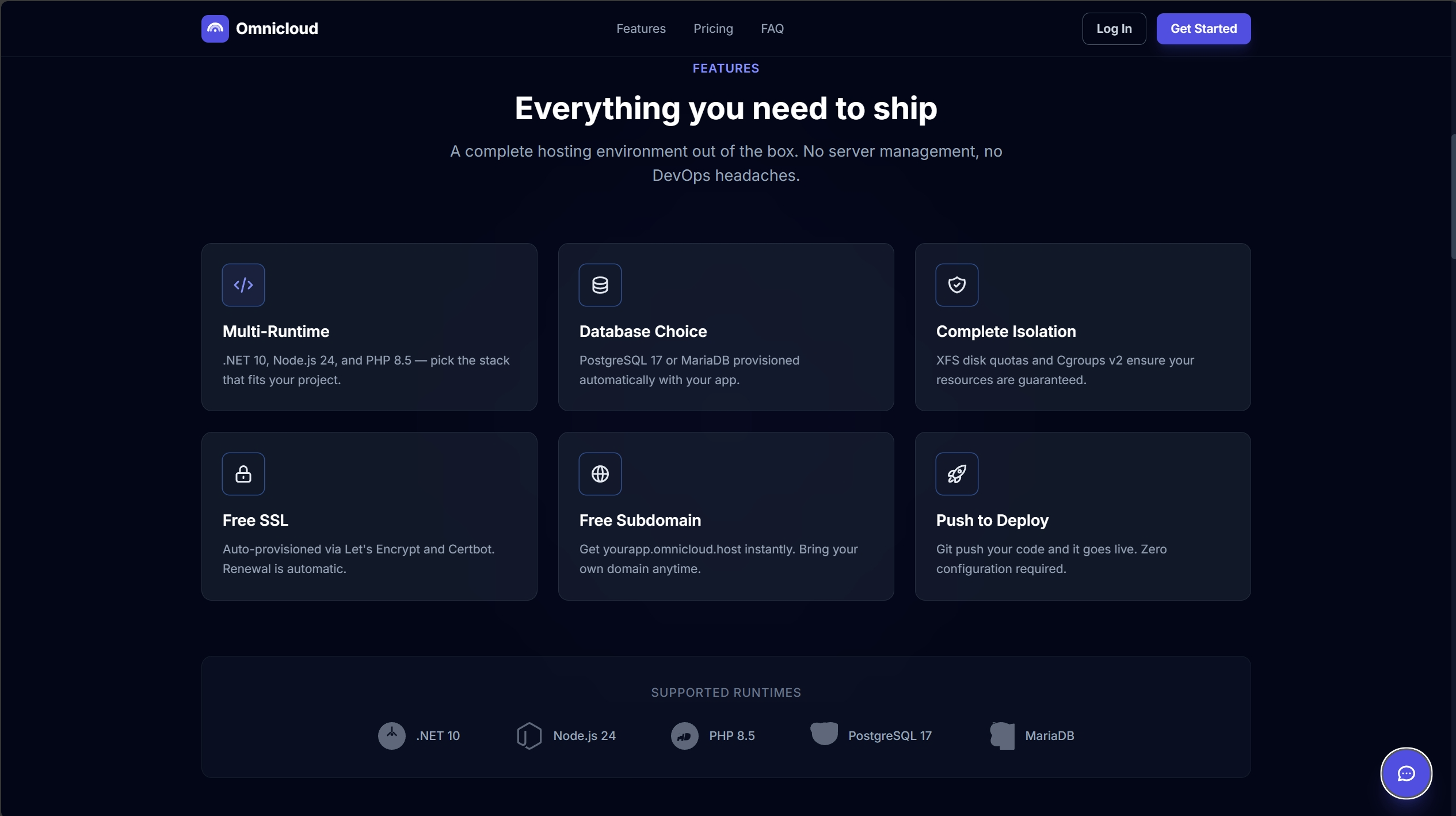 Omnicloud — Deploy Your App in Seconds gallery image