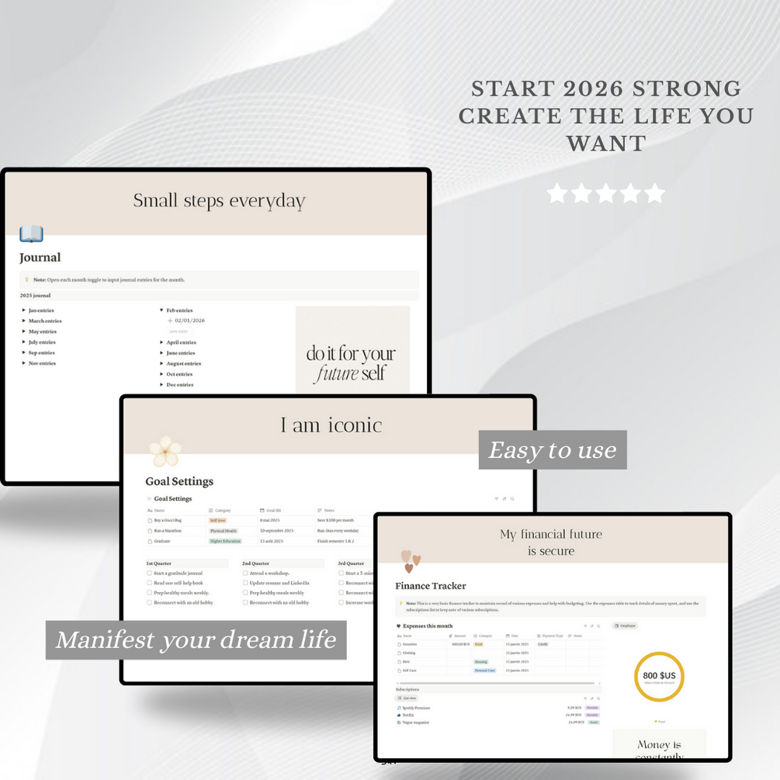 2026 All-in-One Notion Planner gallery image