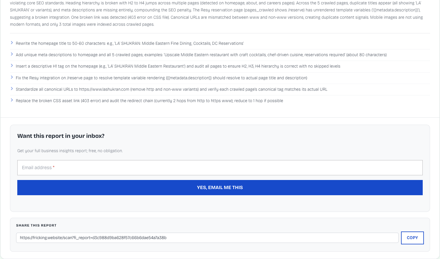 F! Insights, an SEO Intelligence Engine gallery image