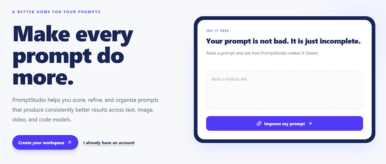 PromptStudio screenshot 1