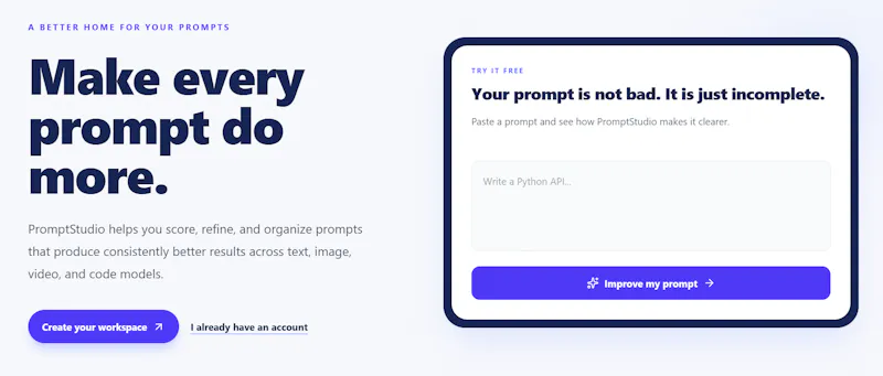 PromptStudio screenshot 1