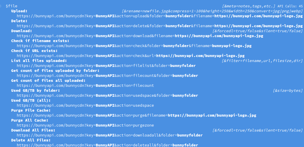 BunnyAPI gallery image